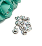 Silver Tone AA Charm Pendants – Alcoholics Anonymous - Solid Style