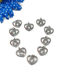 NA Heart Pendant Charms 12 Step Narcotics Anonymous