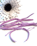 DIY Add A Charm Braided Friendship Bracelet - 5 Pcs Light Purple