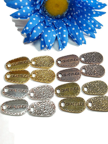 Gratitude Tag Pendant - 16 Pc Mix