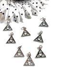 Family Group Pendant Charms - Silver Tone